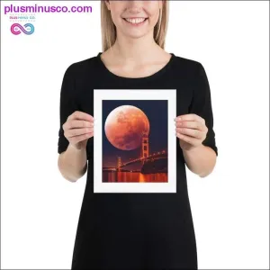 Brooklyn Bridge On Super-moon Eclipse Paper Matte poster