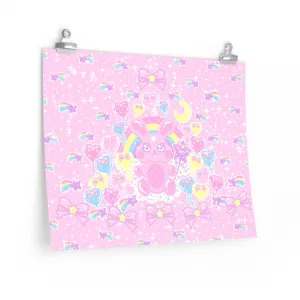 Bubblegum Bunny - (20″ × 16″) Art Print Poster