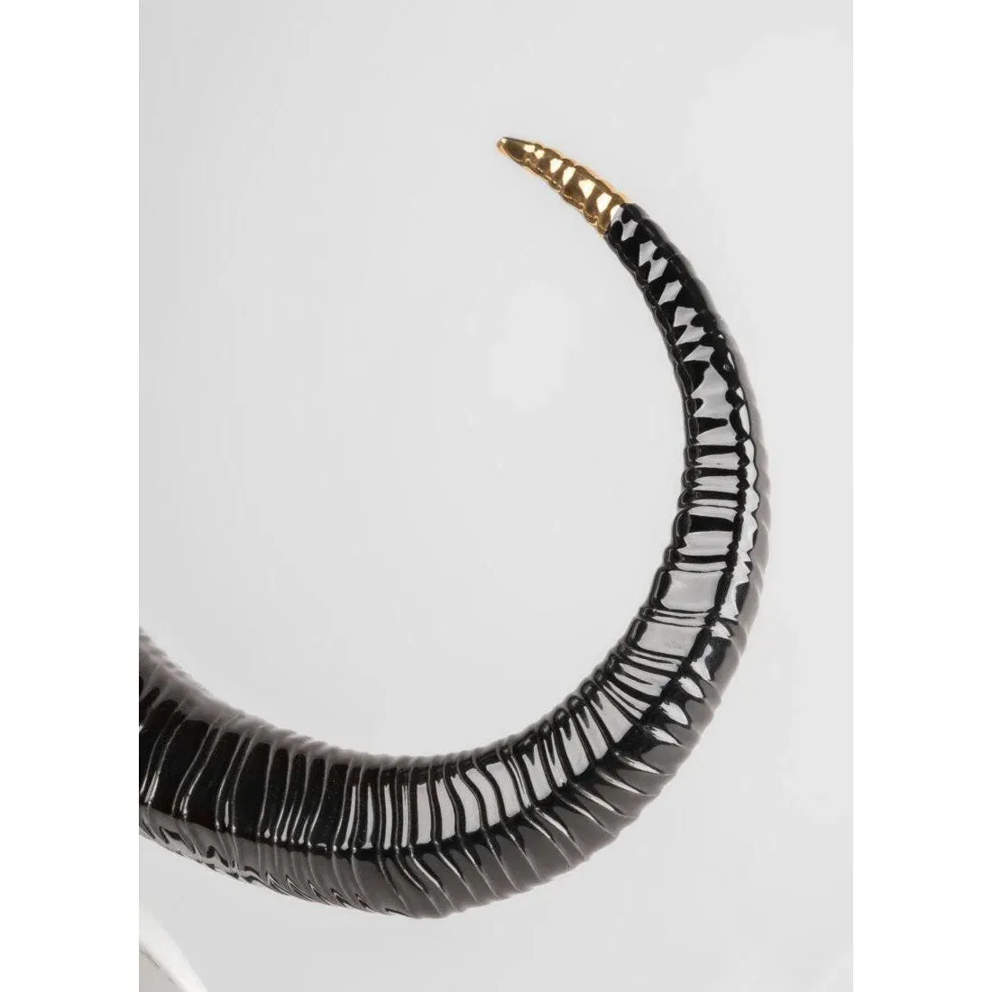 Buffalo Mask - Black And Gold (Lladro Special Order)