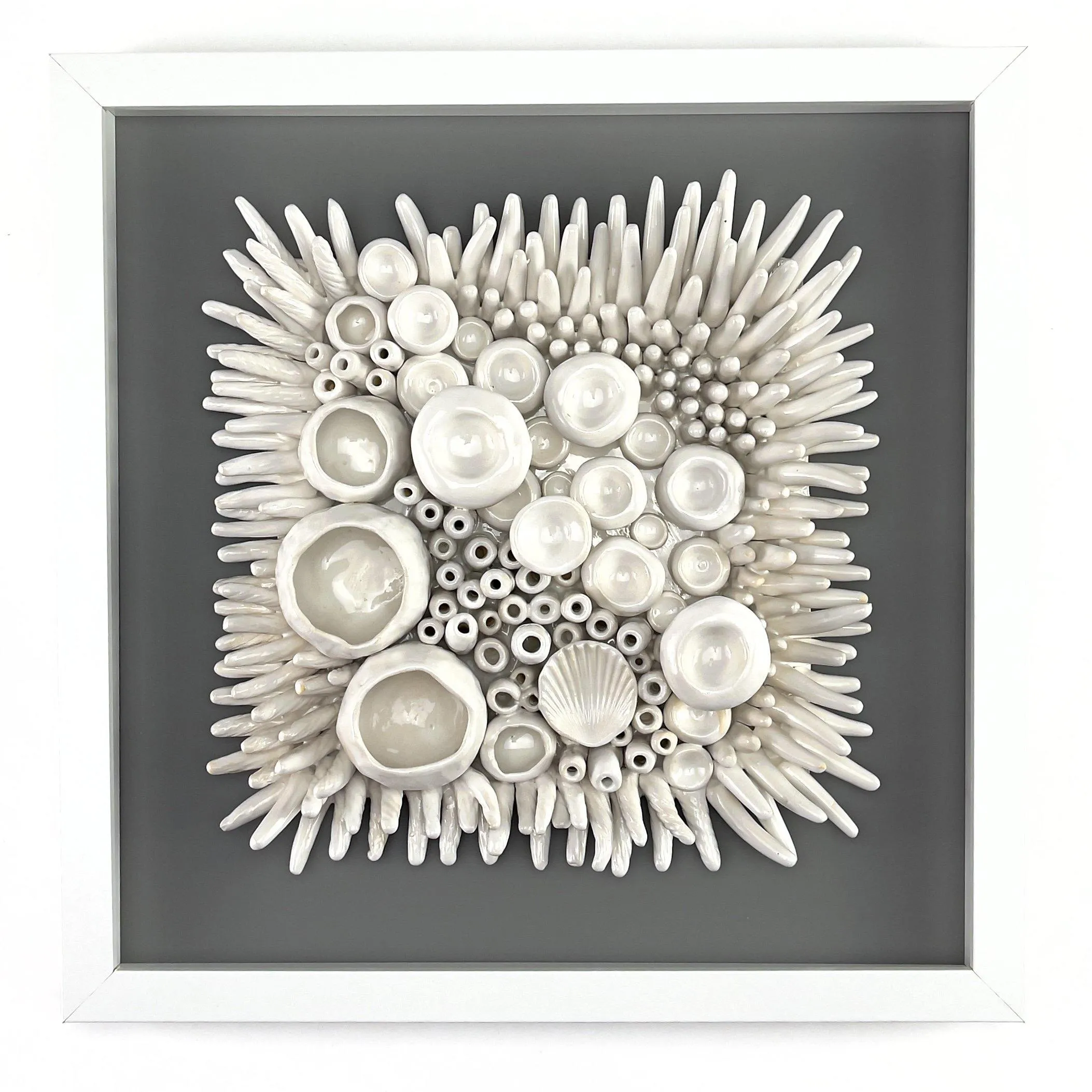 Ceramic Wall Art -  Barnacle and Anemone Sea Texture