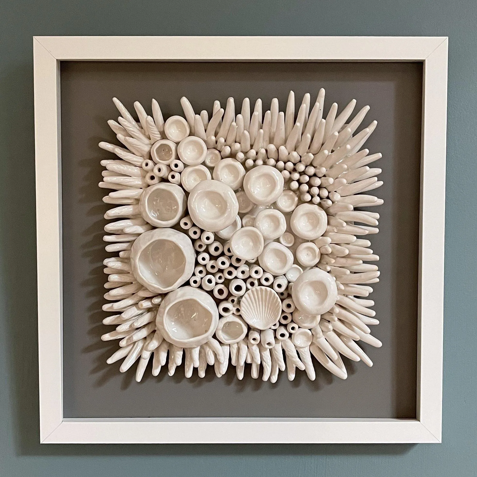 Ceramic Wall Art -  Barnacle and Anemone Sea Texture