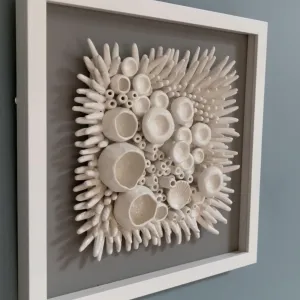 Ceramic Wall Art -  Barnacle and Anemone Sea Texture