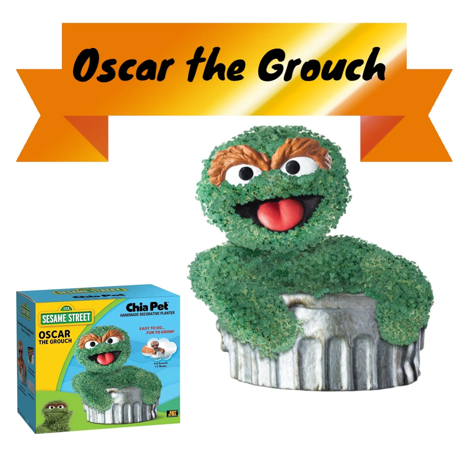 Chia Pet Planter - Sesame Street - Oscar the Grouch