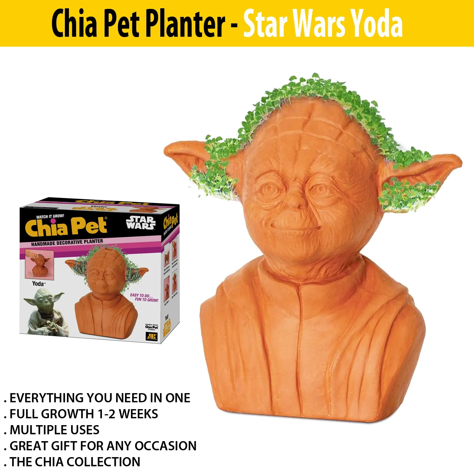 Chia Pet Planter - Star Wars Yoda