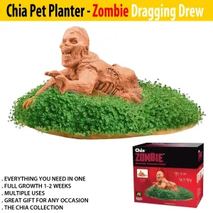 Chia Pet Planter - Zombie -Dragging Drew