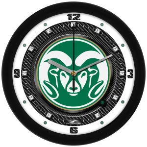 Colorado State Wall Clock - Carbon Fiber Textured