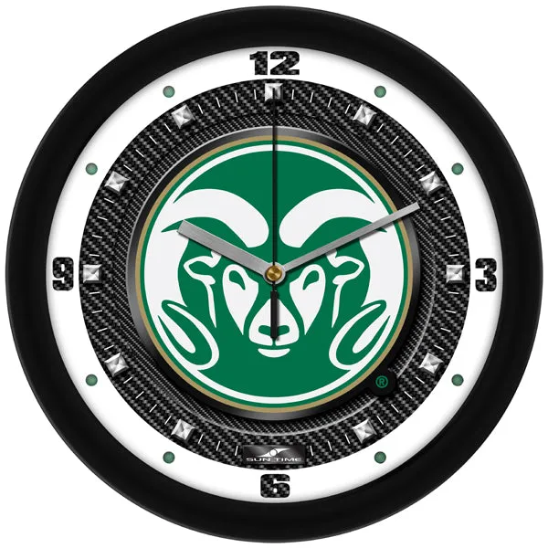 Colorado State Wall Clock - Carbon Fiber Textured