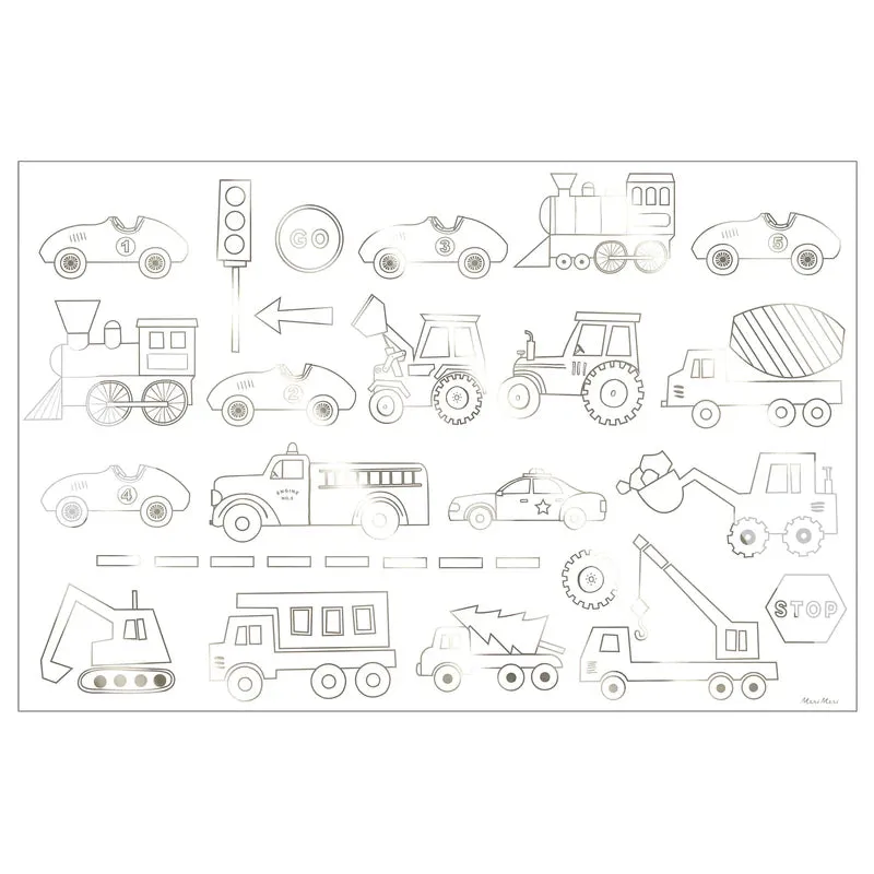 Construction Colouring Posters