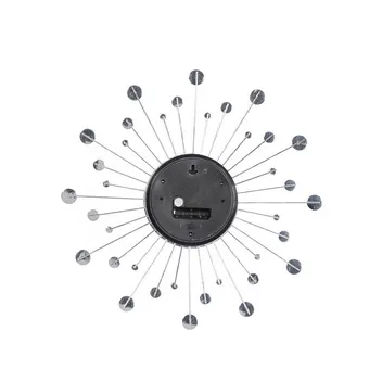 Copy of Silver Metal Glam Abstract Wall Clock - 15" x 2" x 15"