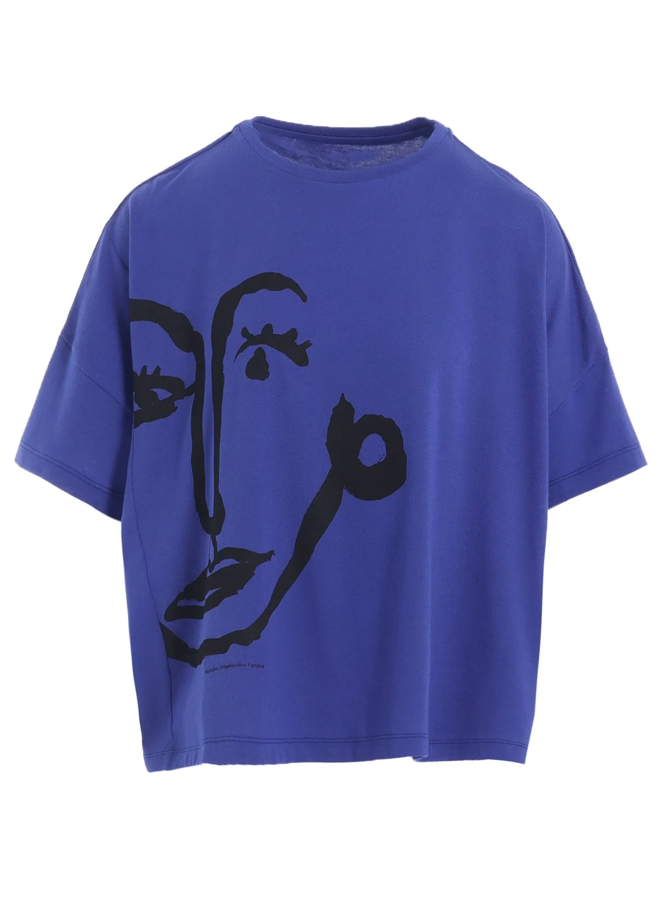 C/R JERSEY FACE PRINT WIDE SHORT SHIRT