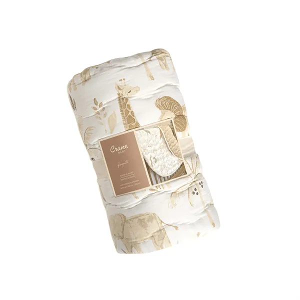 Crane Kendi Quilted Baby Playmat - Safari