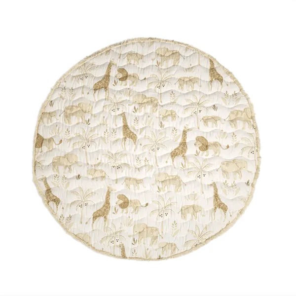 Crane Kendi Quilted Baby Playmat - Safari