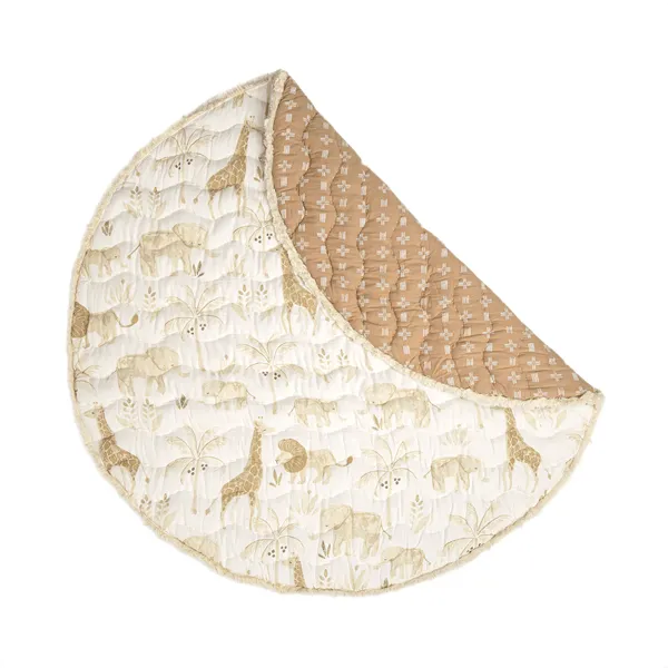 Crane Kendi Quilted Baby Playmat - Safari