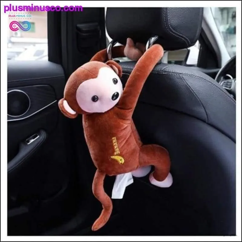 Creative Cartoon Monkey Home Office Car Hanging Paper Napkin