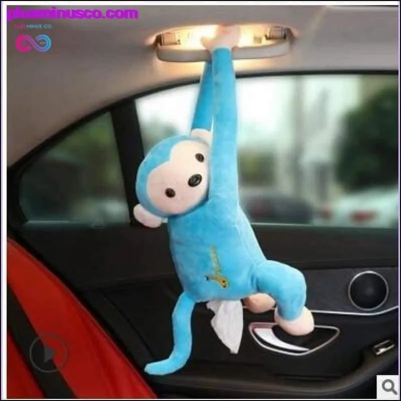 Creative Cartoon Monkey Home Office Car Hanging Paper Napkin