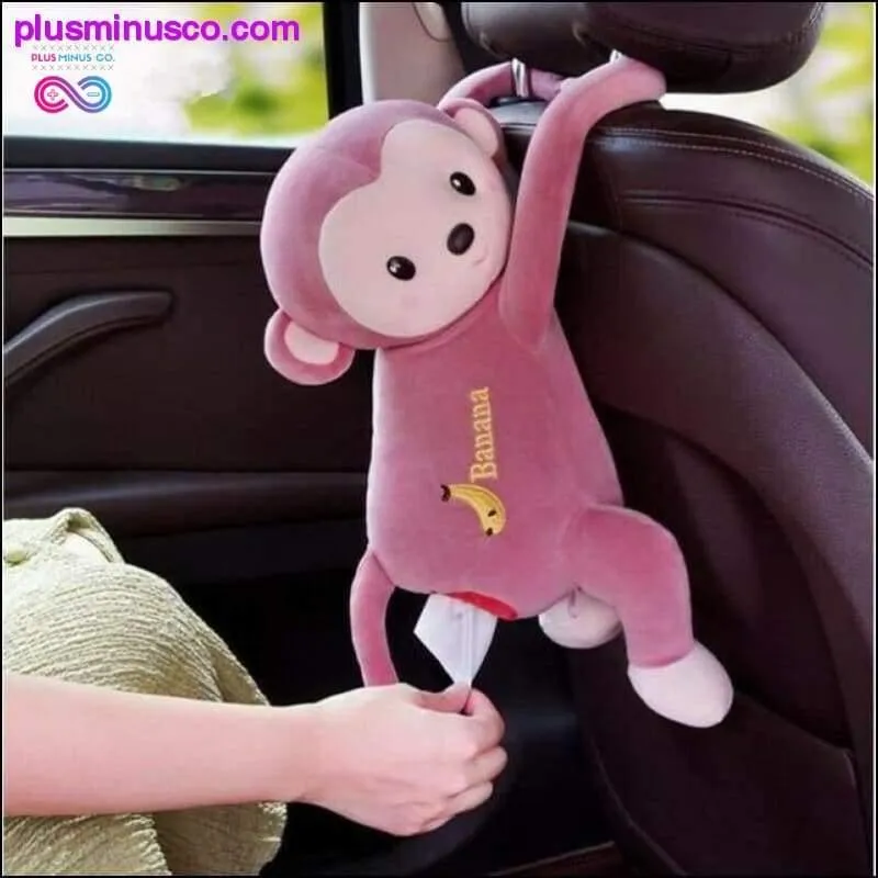 Creative Cartoon Monkey Home Office Car Hanging Paper Napkin