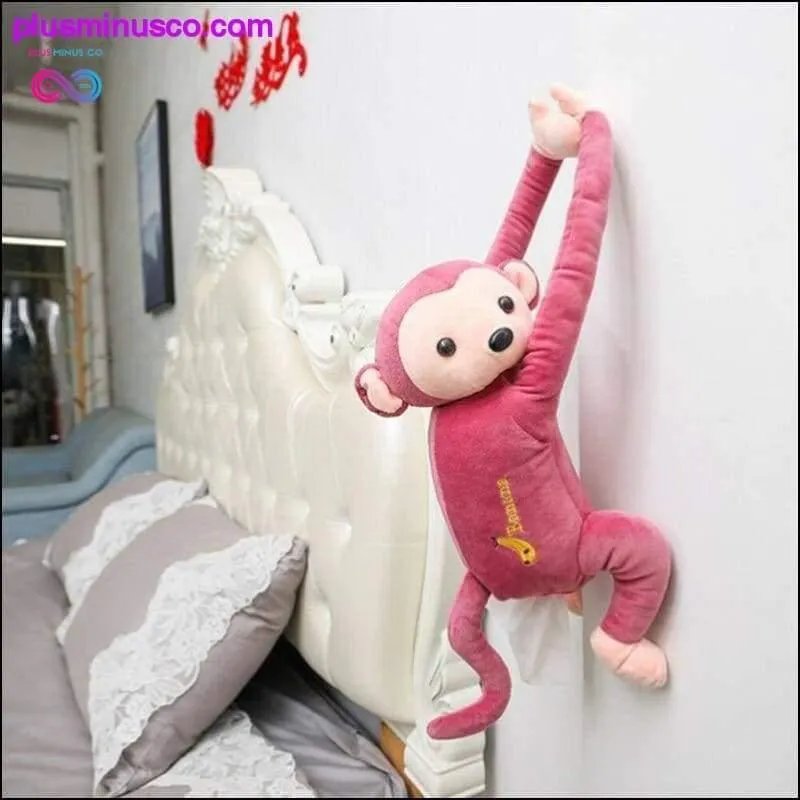 Creative Cartoon Monkey Home Office Car Hanging Paper Napkin