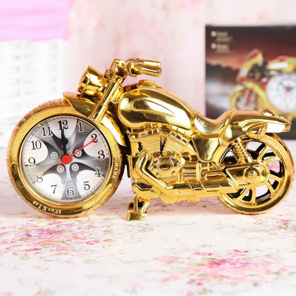Creative Retro Motorcycle Alarm Clock Children's Personality Model Alarm Clock Student Antair Nightstand Home Gift Little Alarm Clock