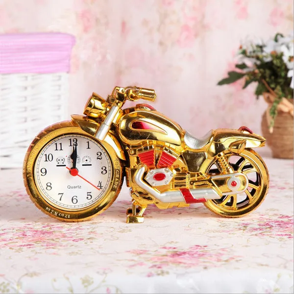 Creative Retro Motorcycle Alarm Clock Children's Personality Model Alarm Clock Student Antair Nightstand Home Gift Little Alarm Clock