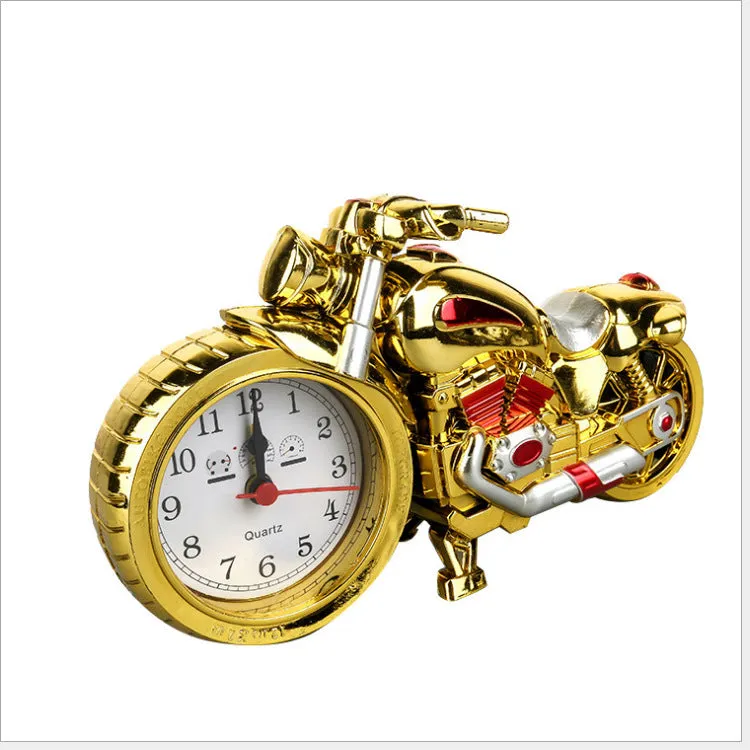 Creative Retro Motorcycle Alarm Clock Children's Personality Model Alarm Clock Student Antair Nightstand Home Gift Little Alarm Clock