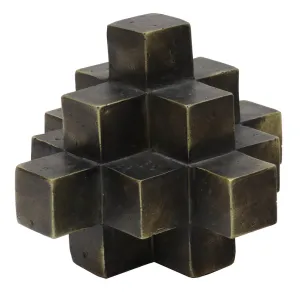 Cubism Abstract Art Interior Design Decorative Showpiece Ornament - Black Rustic