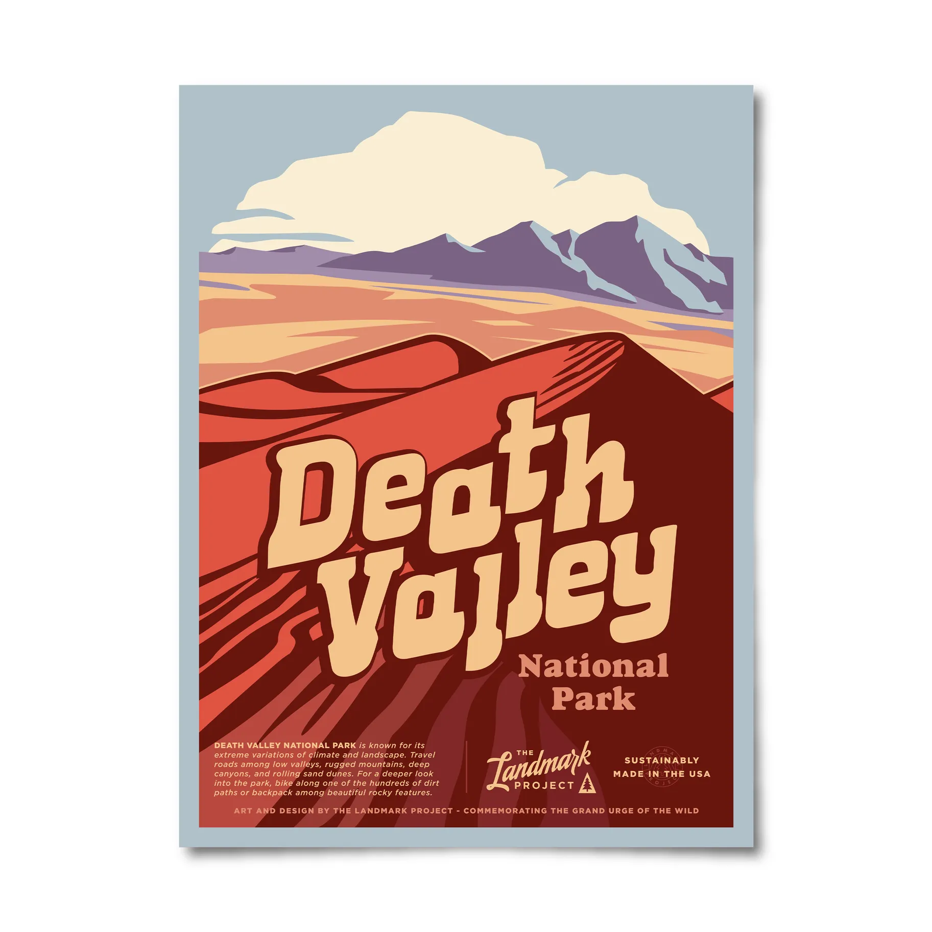 Death Valley National Park - 12x16 Poster