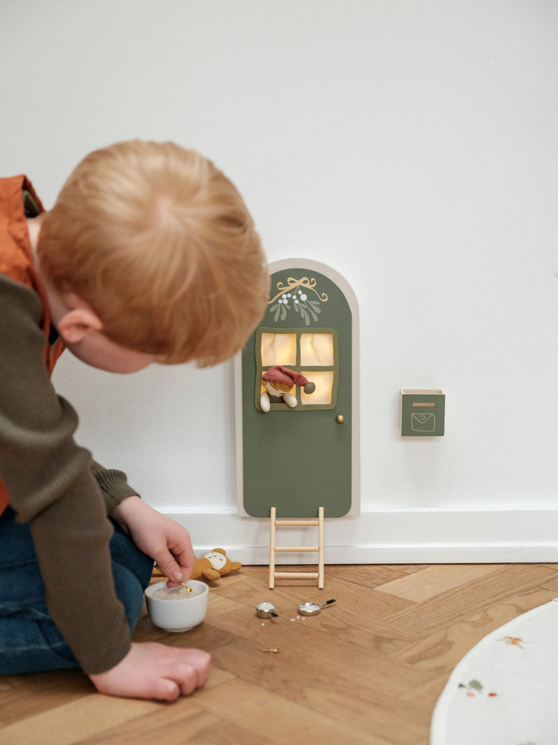 Elf Door With Light Sage Green