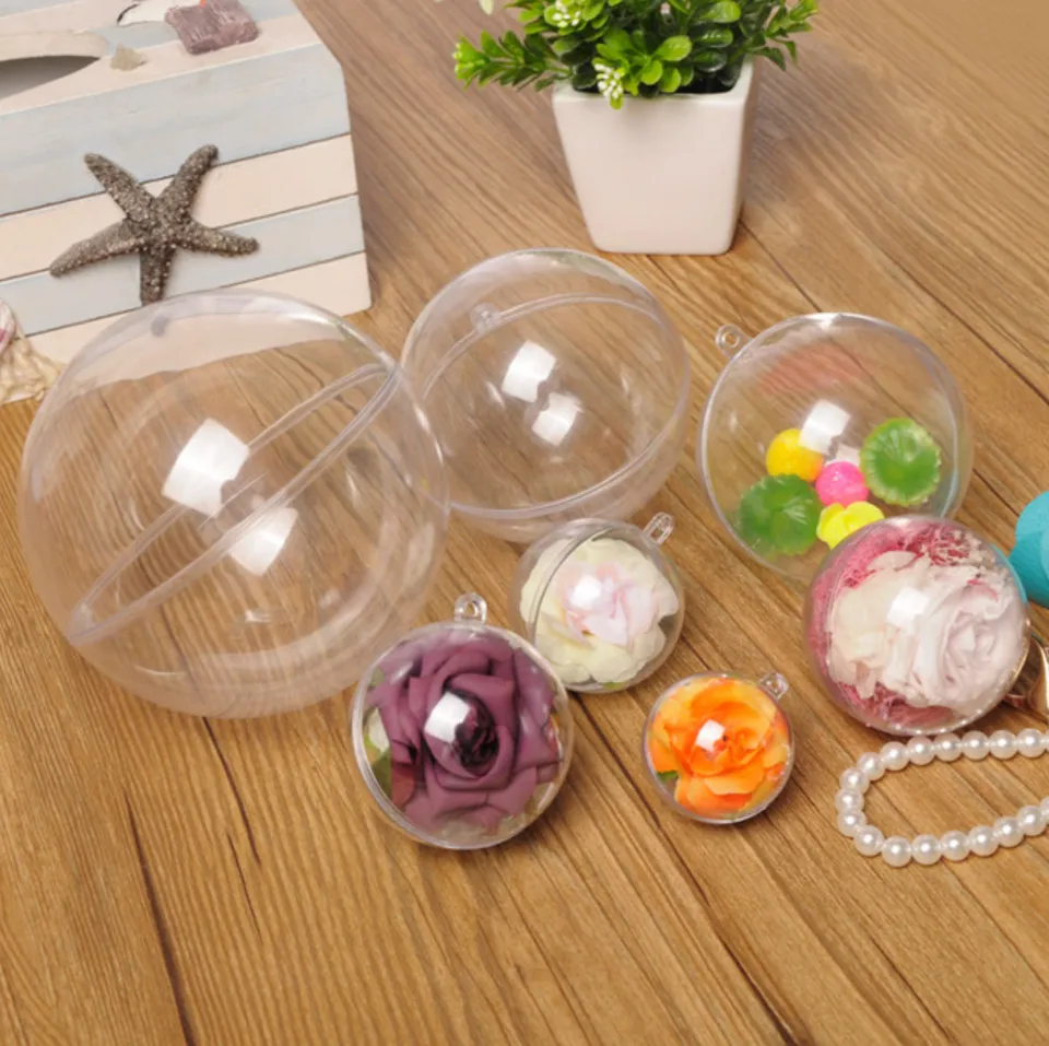 Empty Plastic Globe Ball Hanging Charm