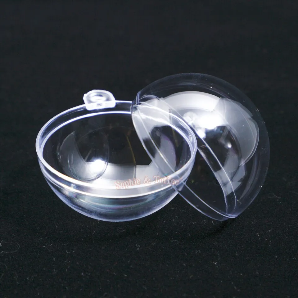 Empty Plastic Globe Ball Hanging Charm