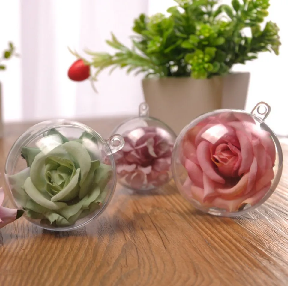Empty Plastic Globe Ball Hanging Charm