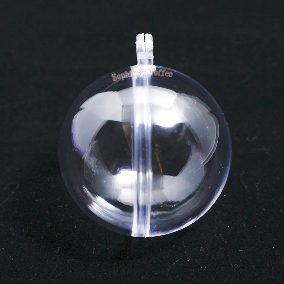 Empty Plastic Globe Ball Hanging Charm