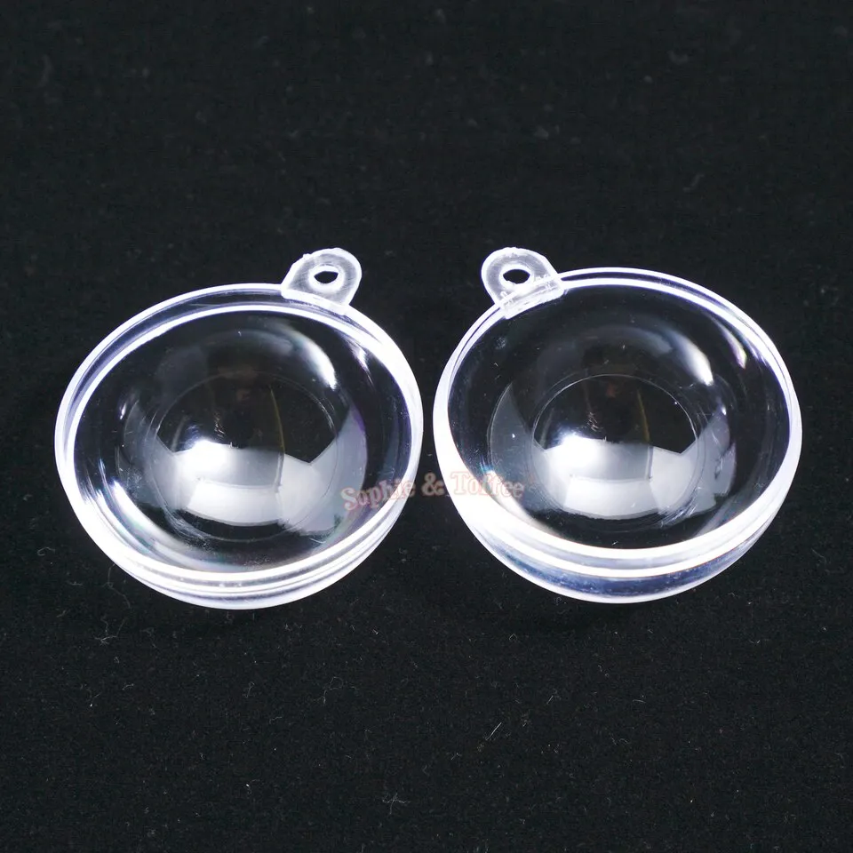 Empty Plastic Globe Ball Hanging Charm