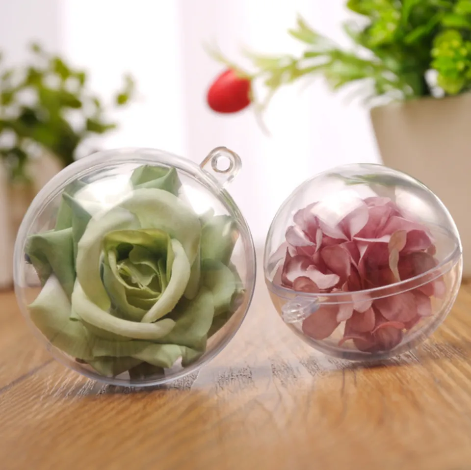 Empty Plastic Globe Ball Hanging Charm