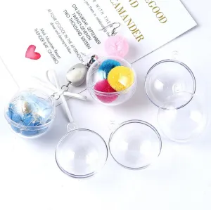 Empty Plastic Globe Ball Hanging Charm