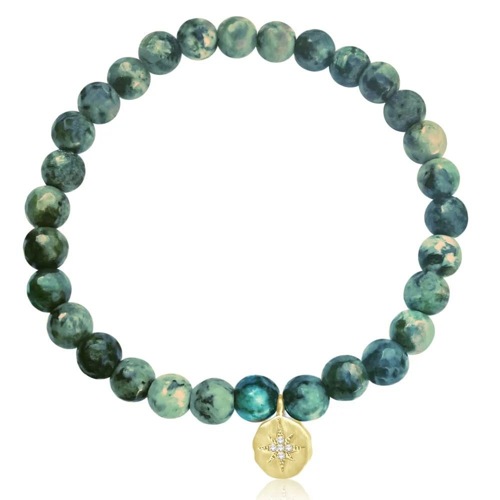 Enjoy the Journey African Turquoise Bracelet