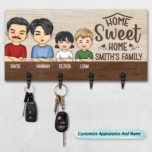 Family - Our Life Our Sweet Home- Personalized Key Holder