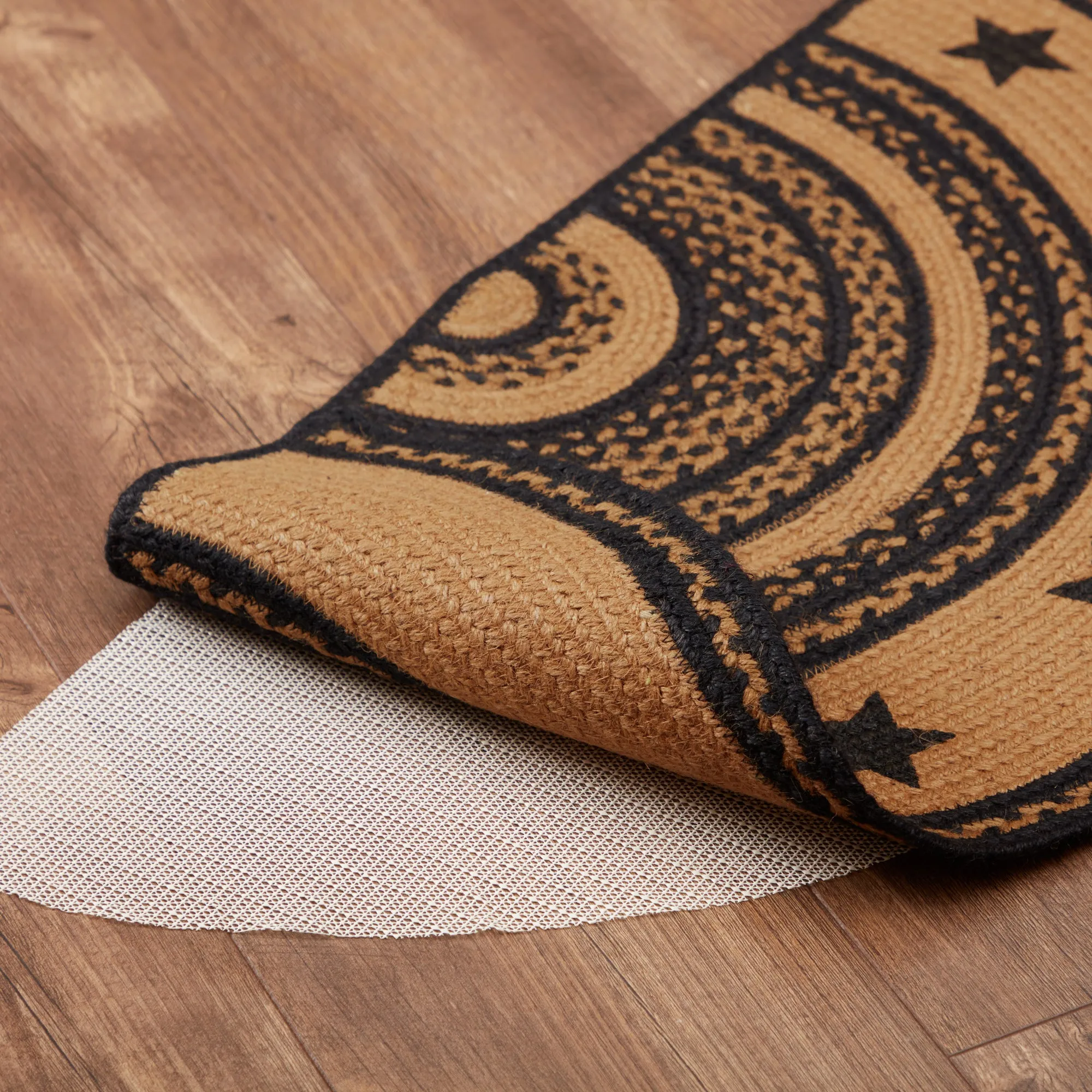Farmhouse Jute Rug Stencil Stars