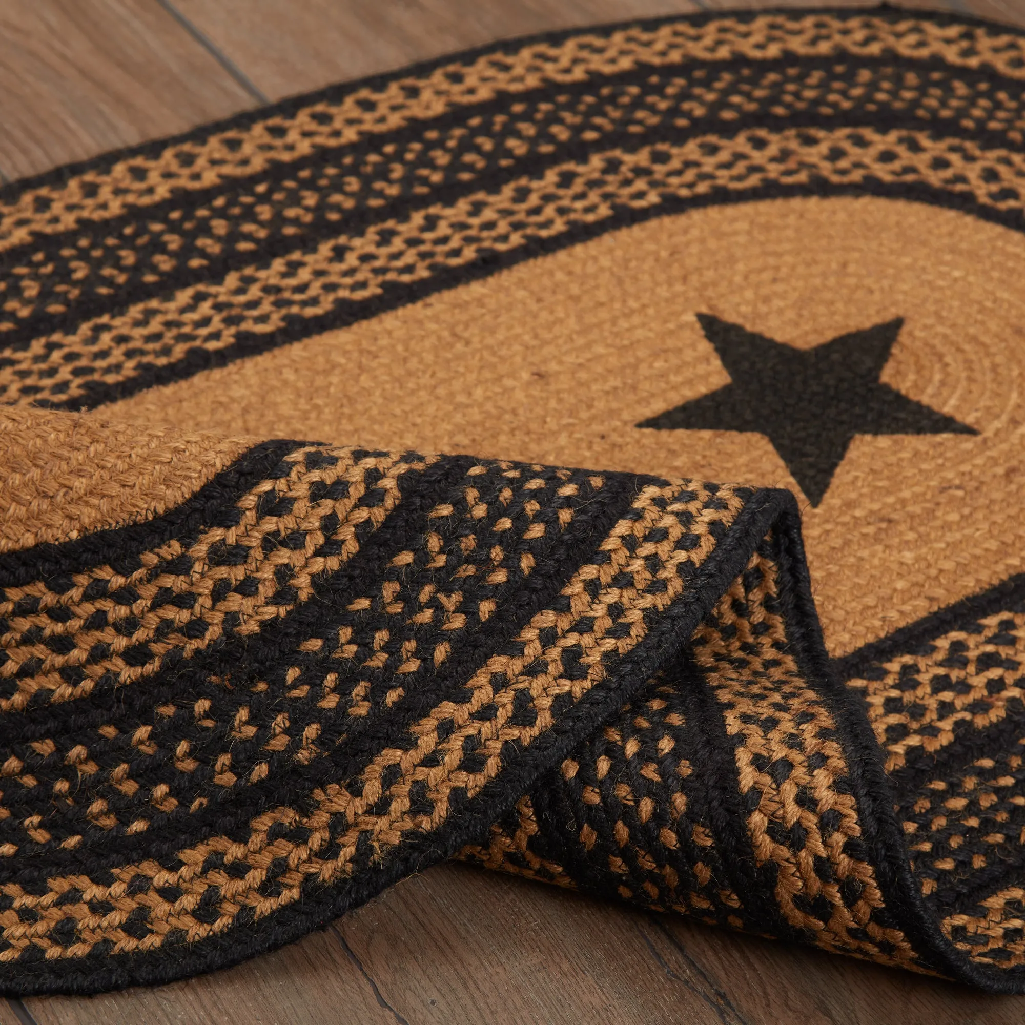 Farmhouse Jute Rug Stencil Stars