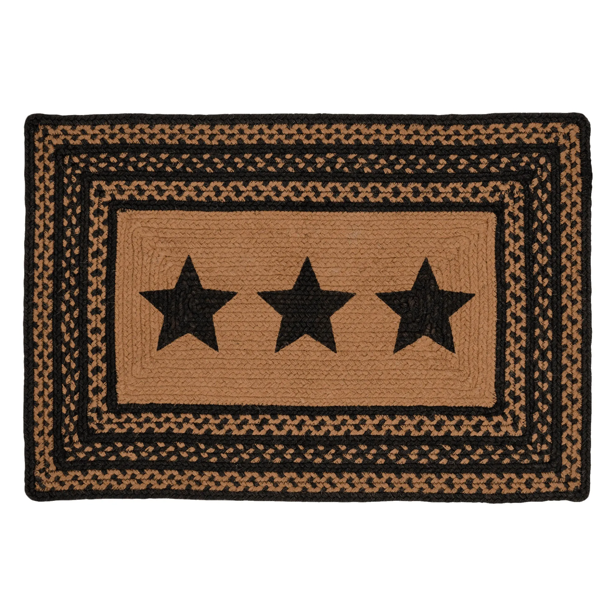 Farmhouse Jute Rug Stencil Stars