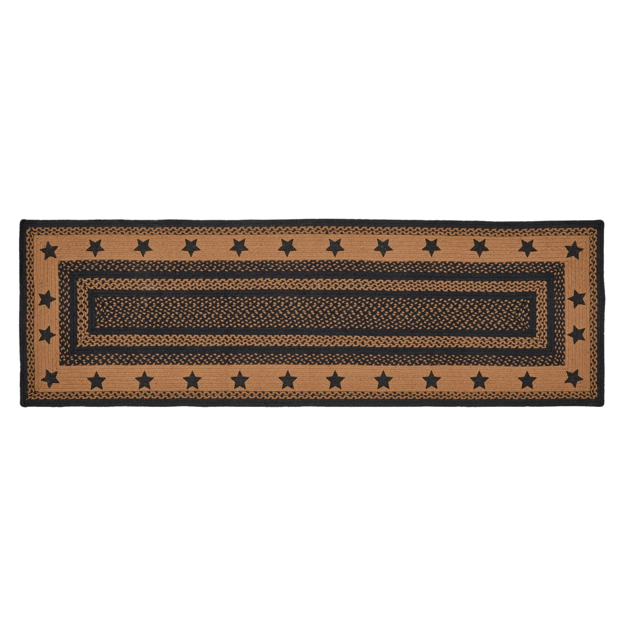 Farmhouse Jute Rug Stencil Stars