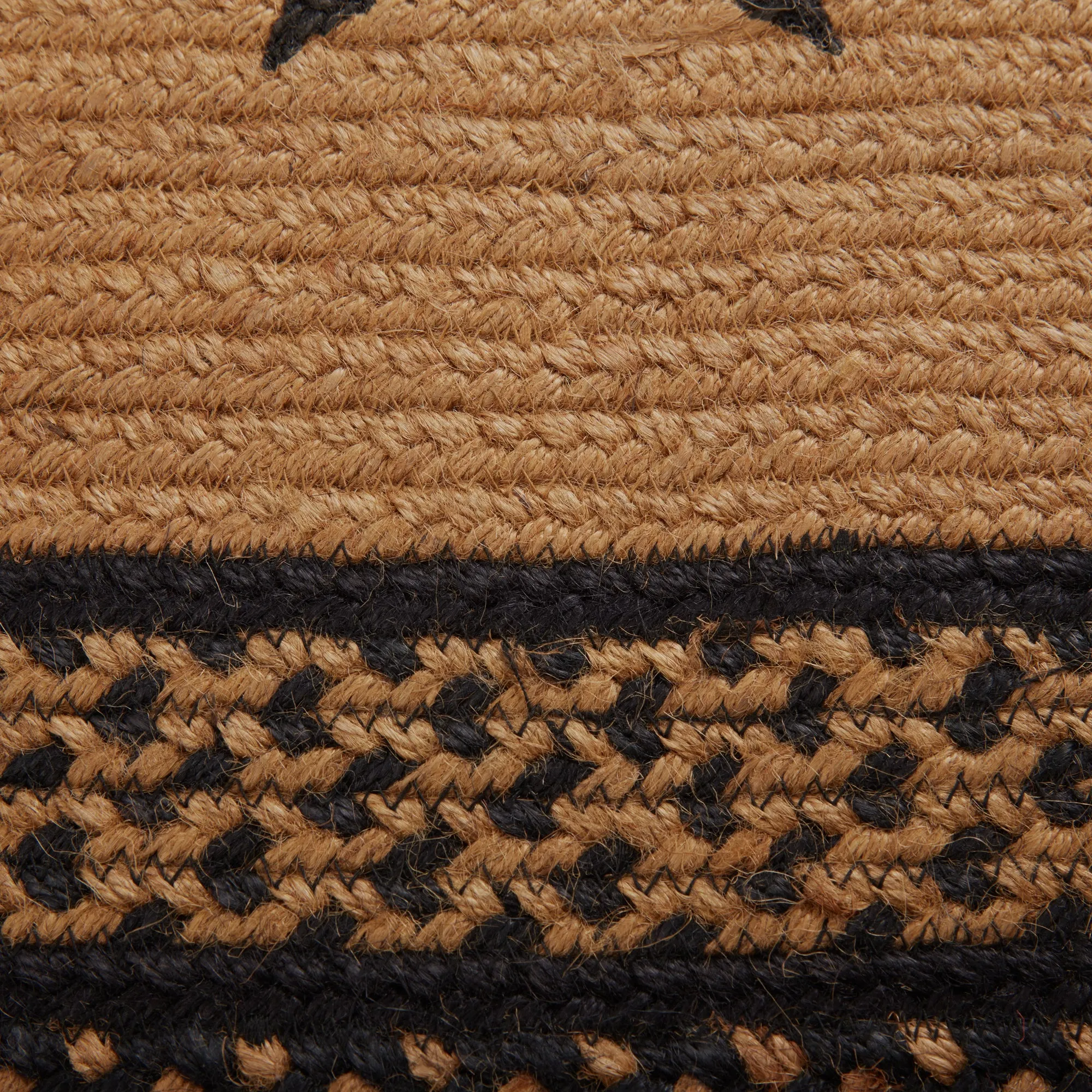 Farmhouse Jute Rug Stencil Stars
