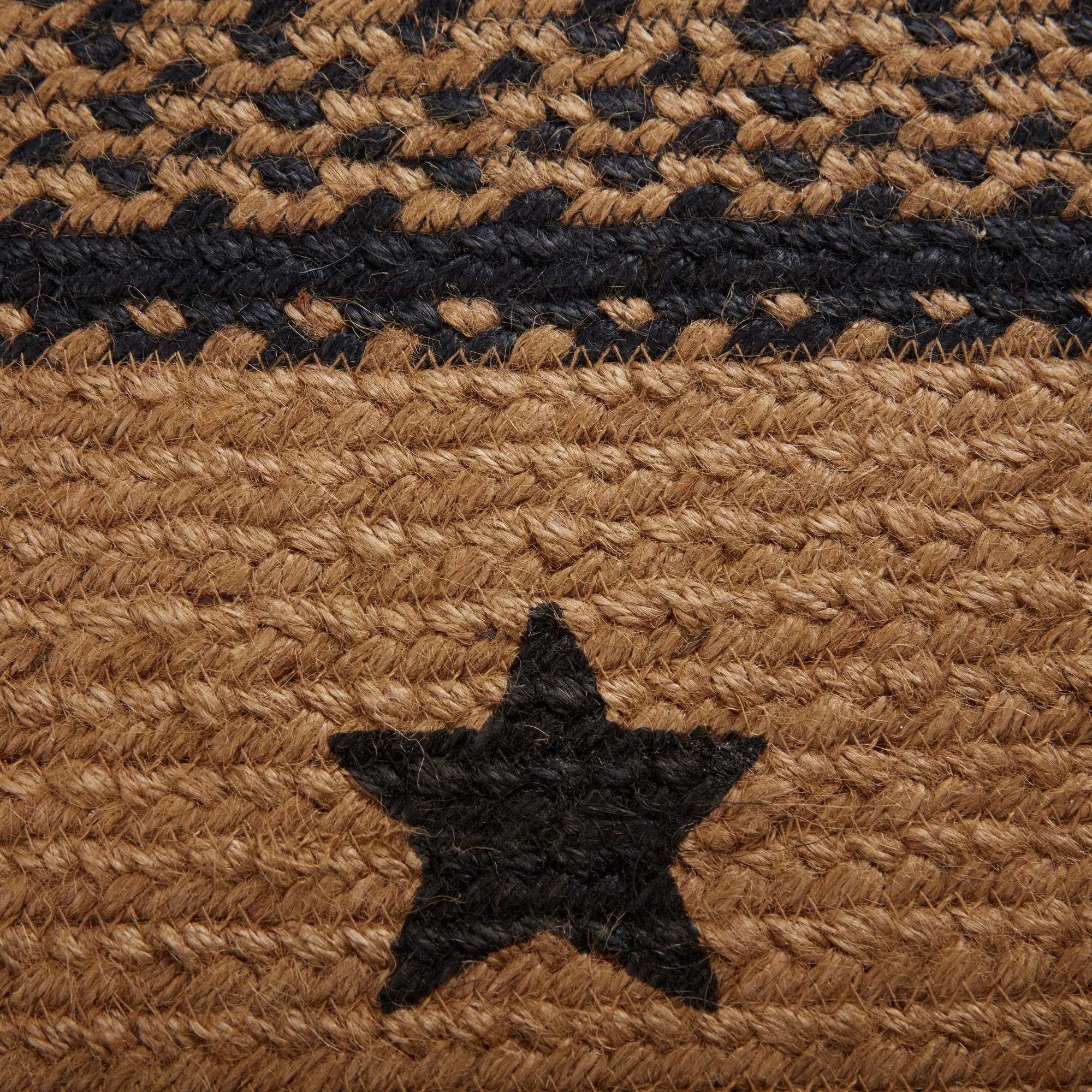 Farmhouse Jute Rug Stencil Stars