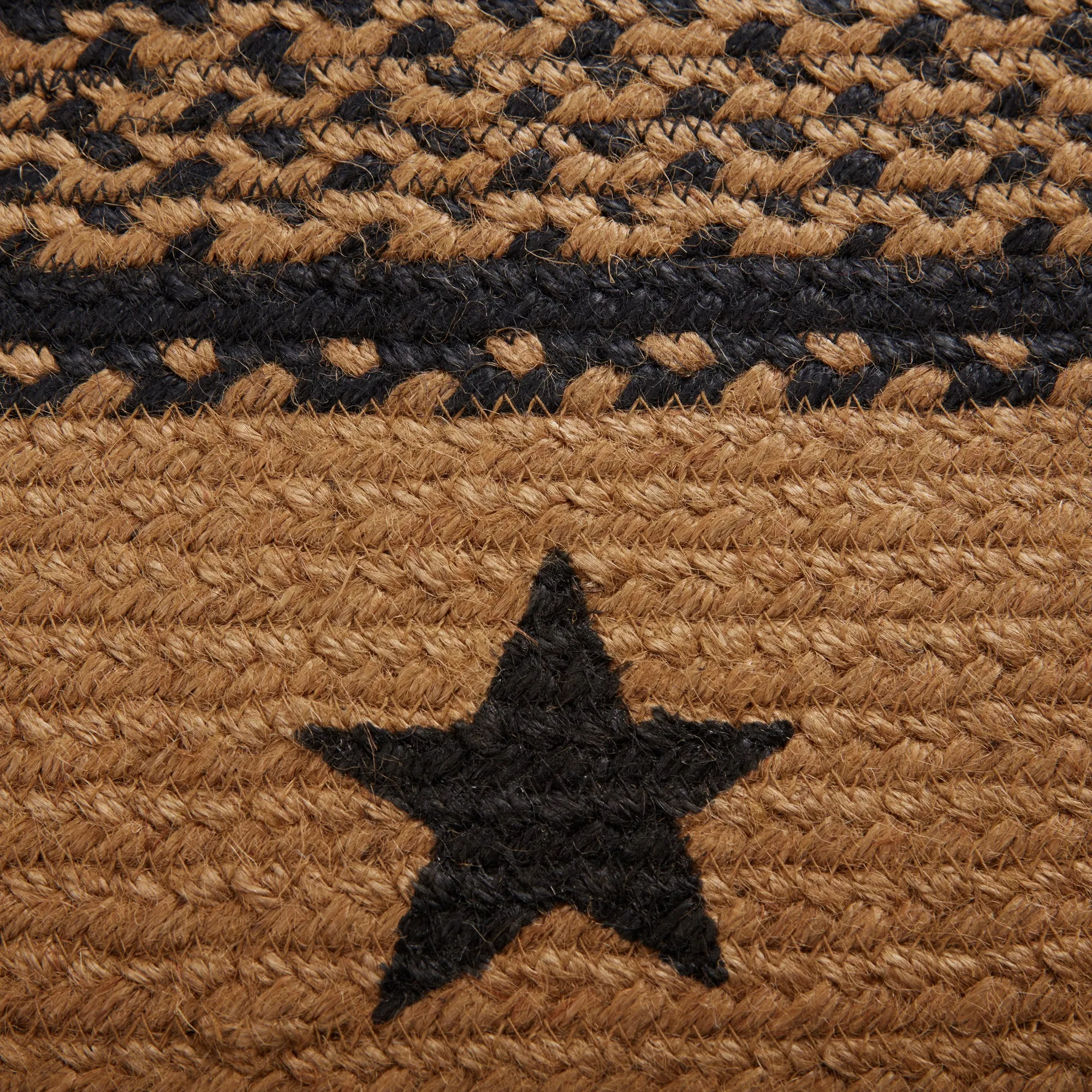 Farmhouse Jute Rug Stencil Stars