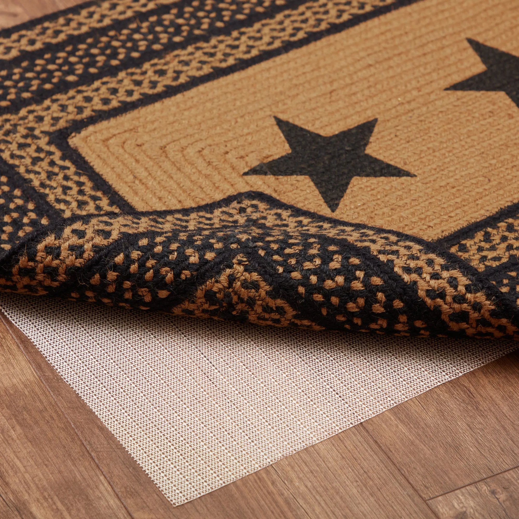 Farmhouse Jute Rug Stencil Stars