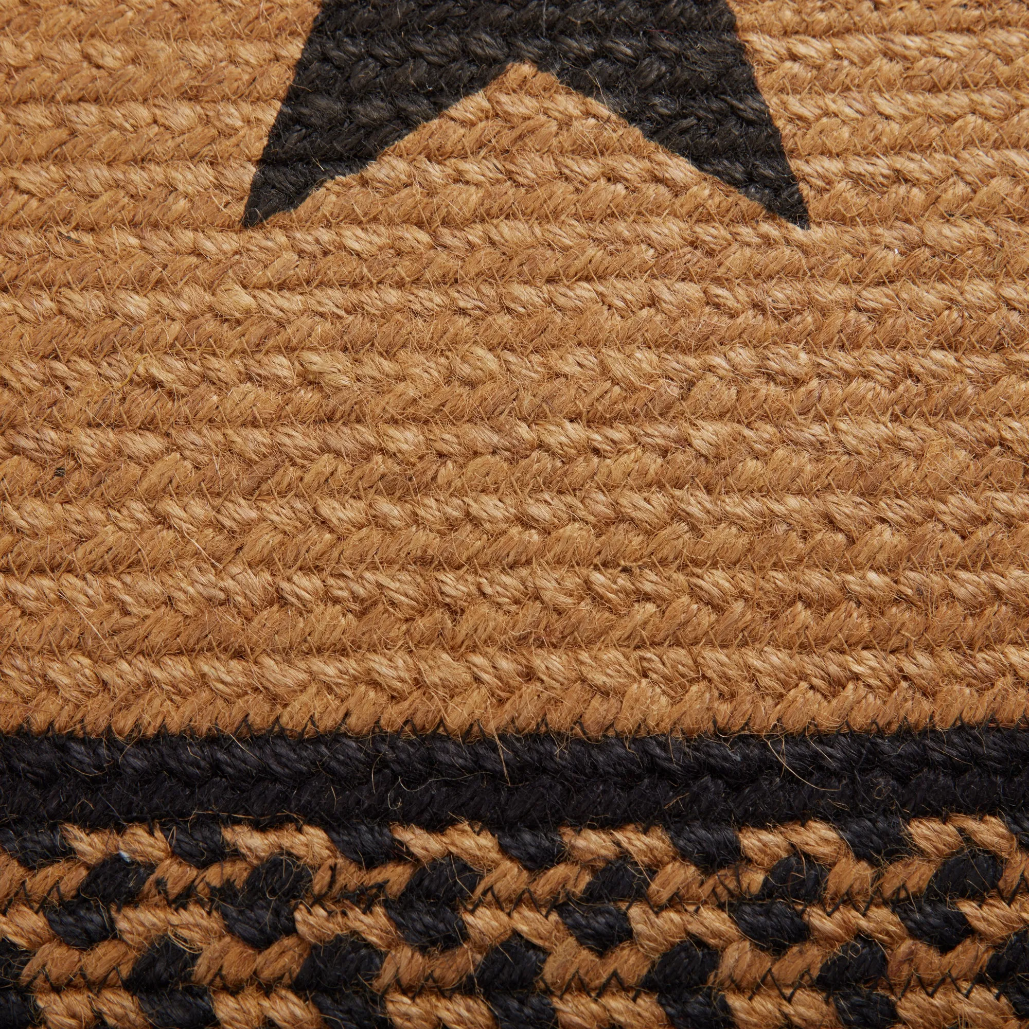 Farmhouse Jute Rug Stencil Stars