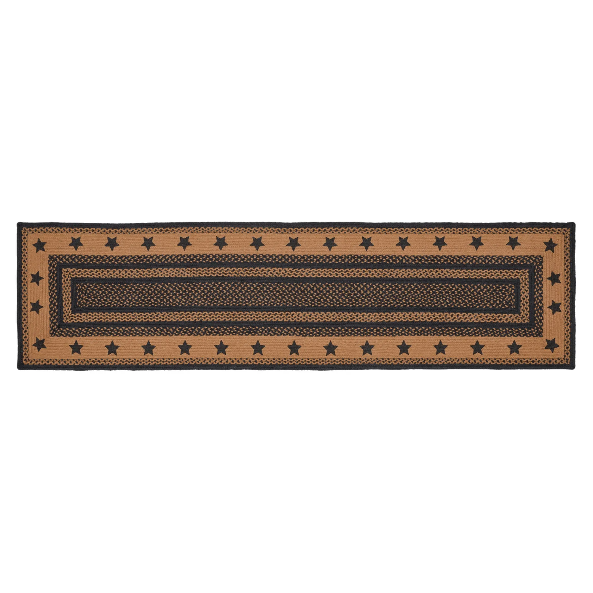 Farmhouse Jute Rug Stencil Stars