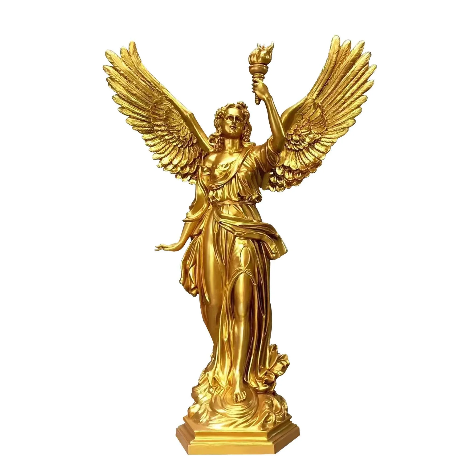 FINEST Life Size Famosa Roman Goddess Statues Holding Torch For Sale FF-005