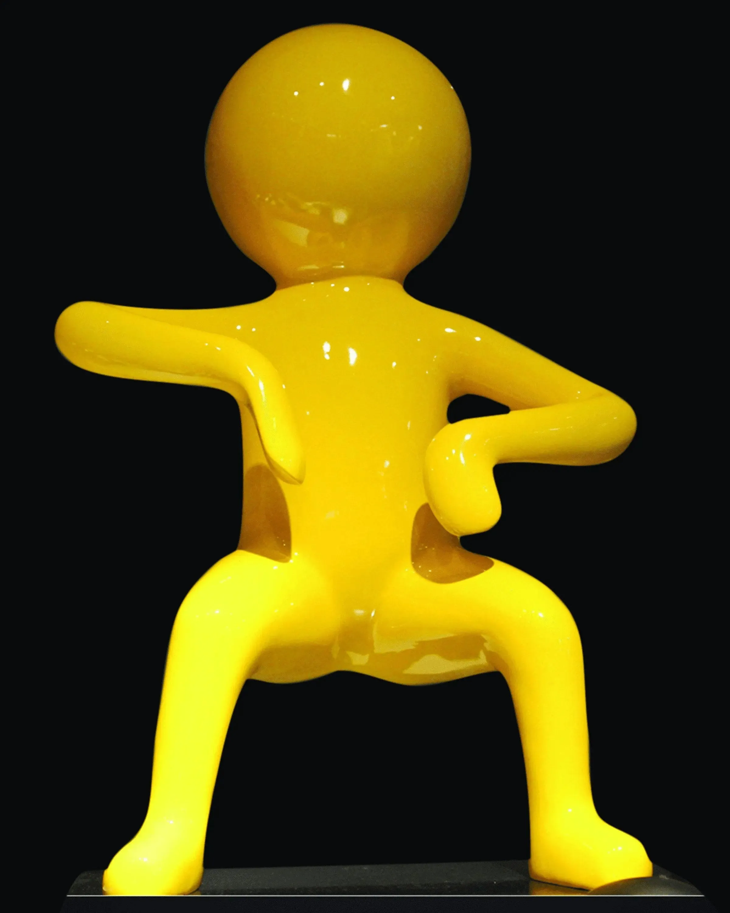 FINN YELLOW BOY SCULPTURE (1 piece)- ANGIEHOMES.CO