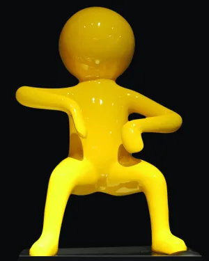 FINN YELLOW BOY SCULPTURE (1 piece)- ANGIEHOMES.CO