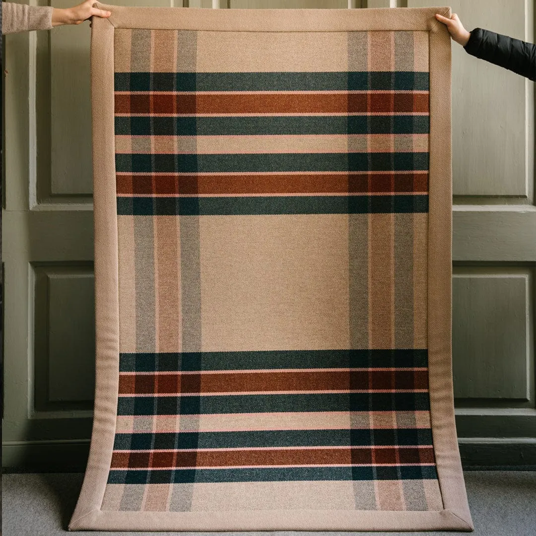 Flora Stewart Rug With Sandstone Binding